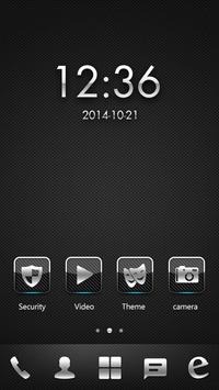 Dark Metal Go Launcher Android Theme Image 1