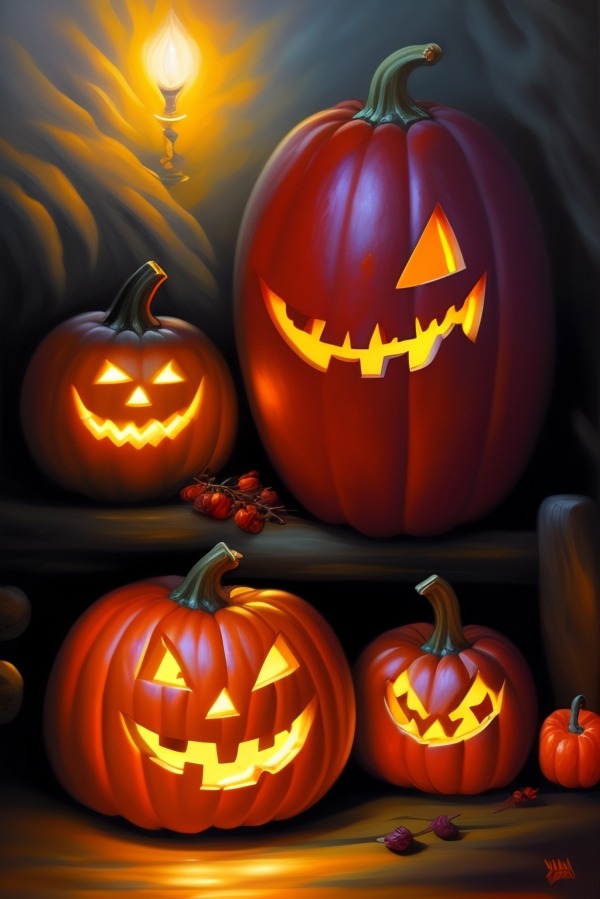 Halloween Spirits Mobile Phone Wallpaper Image 1