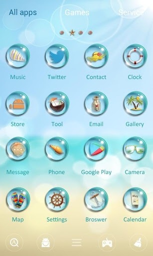 Summer Go Launcher Android Theme Image 3