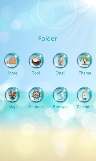 Summer Go Launcher Android Theme Image 4