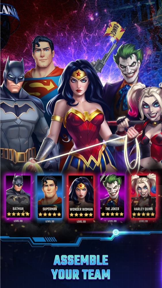 DC Heroes &amp; Villains: Match 3 Android Game Image 1