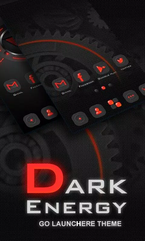 Dark Energy Go Launcher Android Theme Image 1