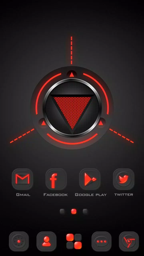 Dark Energy Go Launcher Android Theme Image 3