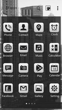 Grey Go Launcher Android Theme Image 4