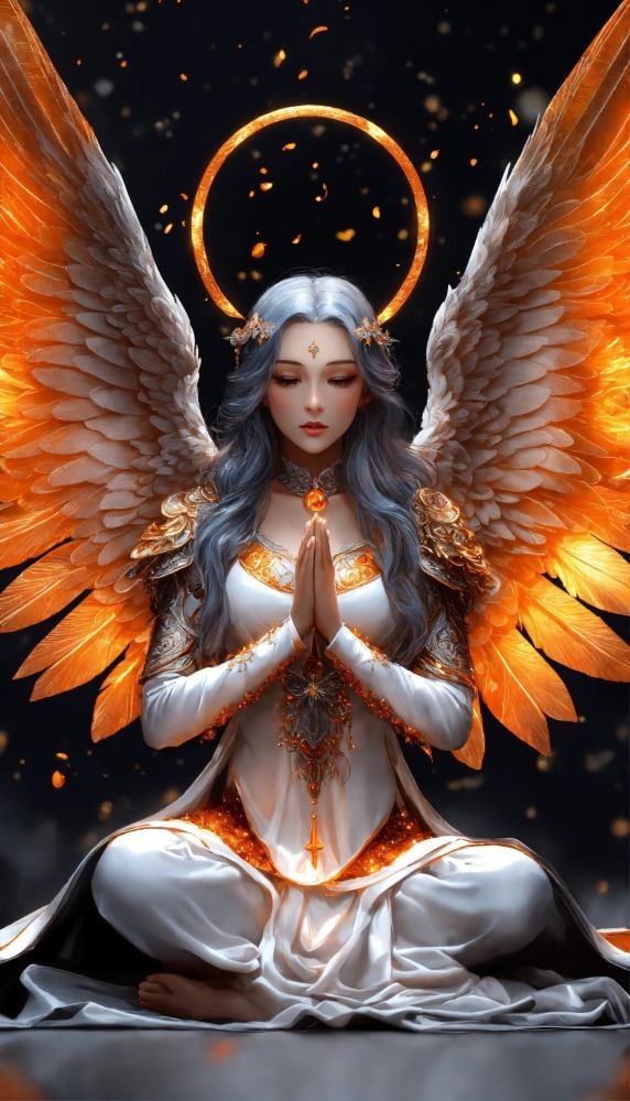 Beautiful Angel Mobile Phone Wallpaper Image 1