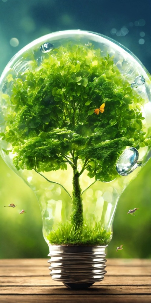 Eco Bulb Mobile Phone Wallpaper Image 1