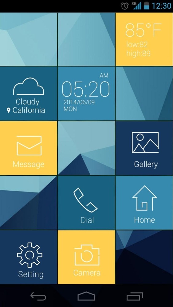 Cube Go Launcher Android Theme Image 3