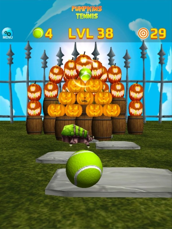 Pumpkins Vs Tennis Knockdown Android Game Image 3