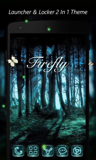 Firefly 2 In 1 Go Launcher Android Theme Image 2