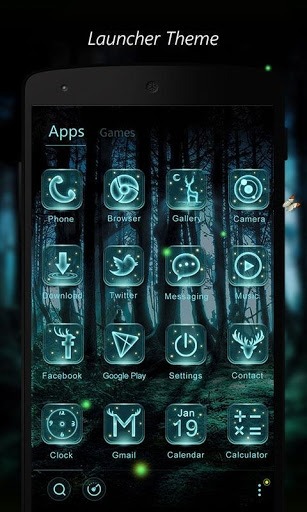 Firefly 2 In 1 Go Launcher Android Theme Image 4