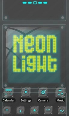 Neonlight Go Launcher Android Theme Image 1