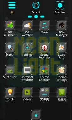 Neonlight Go Launcher Android Theme Image 2