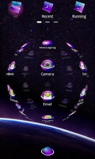 Starry Night2 Go Launcher Android Theme Image 4