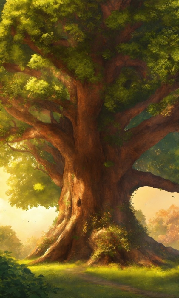 Giant Tree Mobile Phone Wallpaper Image 1