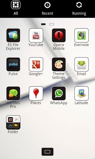 Z.CoffeeW Go Launcher Android Theme Image 3