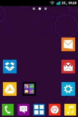 Windows 8 Metro Go Launcher Android Theme Image 1