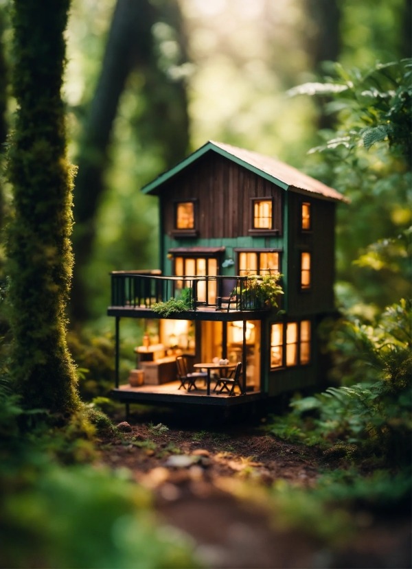 Tiny House Mobile Phone Wallpaper Image 1