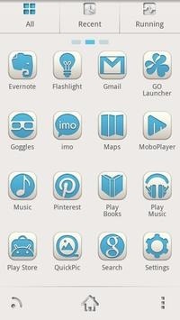 Sharp Blue Go Launcher Android Theme Image 3