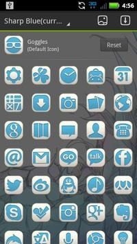 Sharp Blue Go Launcher Android Theme Image 4