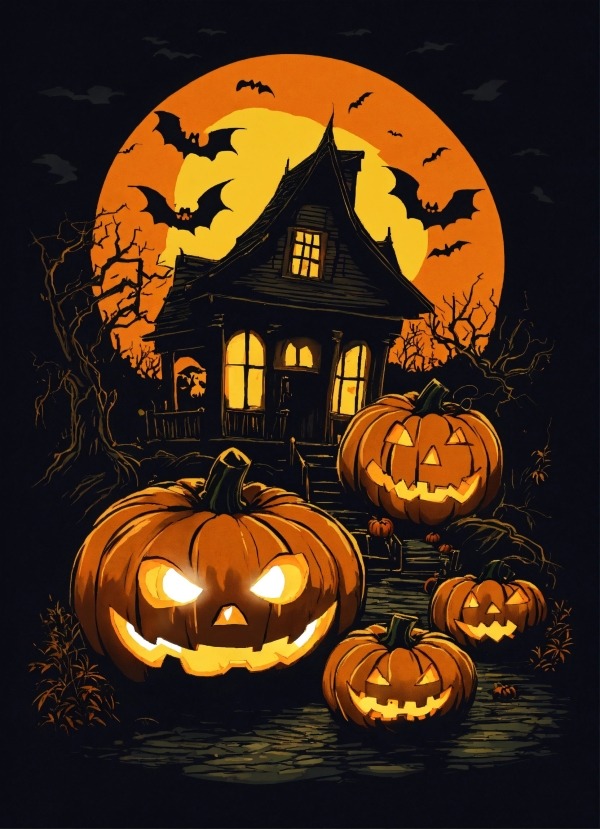 Halloween Mobile Phone Wallpaper Image 1