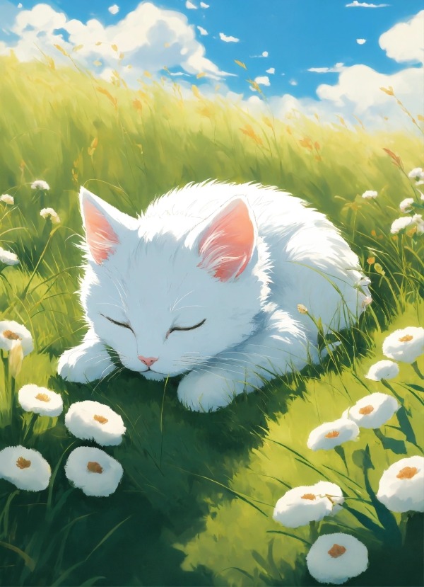 Cute Cat Mobile Phone Wallpaper Image 1