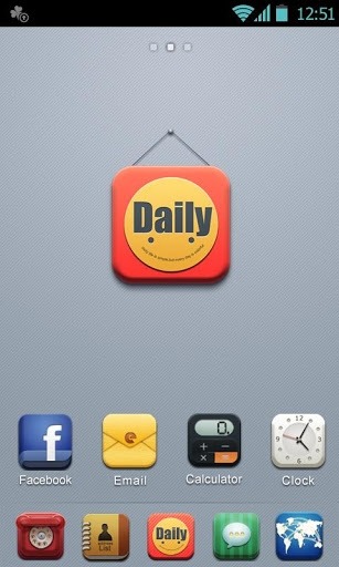 D-Daily Go Launcher Android Theme Image 1
