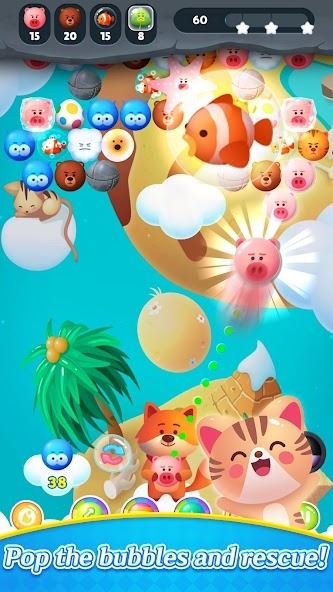 Bubble Shooter : Animals Pop Android Game Image 1