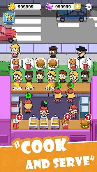 Idle Food Bar: Food Truck Android Game Image 1