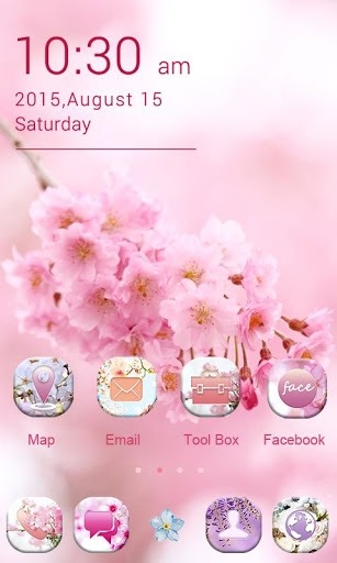 Flowers Go Launcher Android Theme Image 2