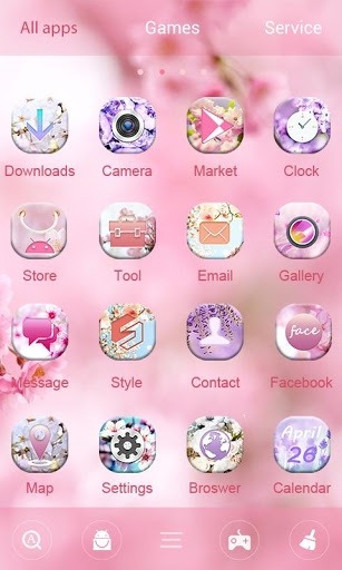 Flowers Go Launcher Android Theme Image 3