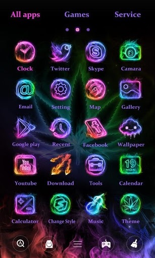 Weed Go Launcher Android Theme Image 3