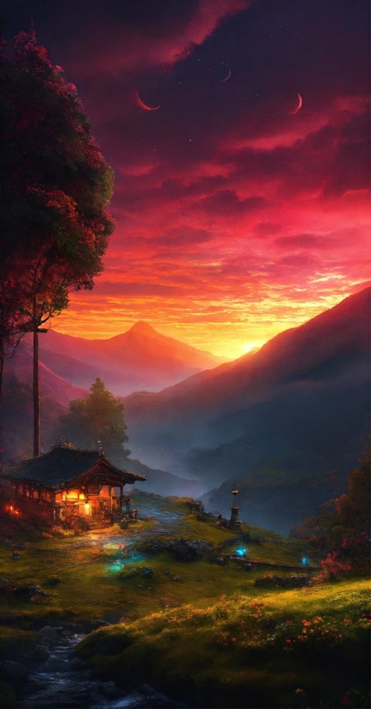 Beautiful Sunset Mobile Phone Wallpaper Image 1