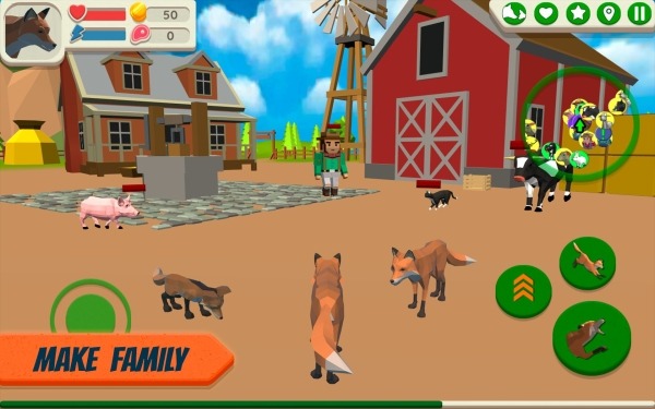 Fox Family - Animal Simulator Android Game Image 1