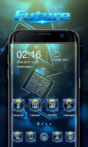 Future Go Launcher Android Theme Image 1