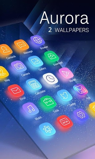 Aurora Go Launcher Android Theme Image 1