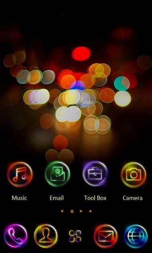 Neons Go Launcher Android Theme Image 2