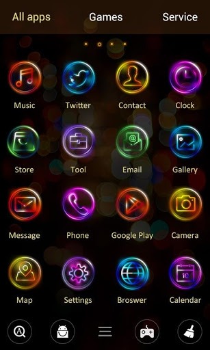 Neons Go Launcher Android Theme Image 3
