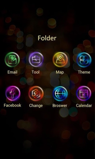 Neons Go Launcher Android Theme Image 4