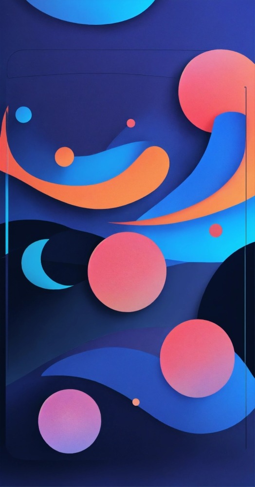 Abstract Shapes Mobile Phone Wallpaper Image 1