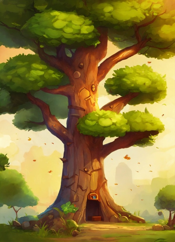 Giant Tree Mobile Phone Wallpaper Image 1