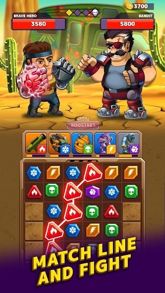 Battle Lines: Puzzle Fighter Android Game Image 1