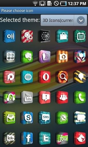 3D Icons Go Launcher Android Theme Image 4
