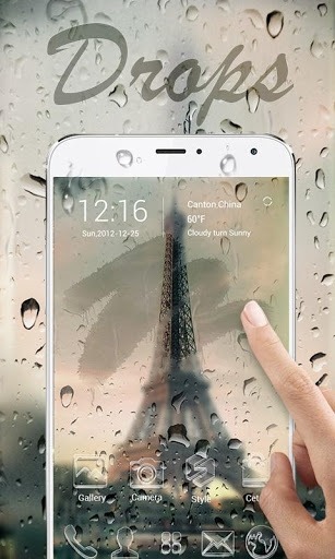 Drops Go Launcher Android Theme Image 1
