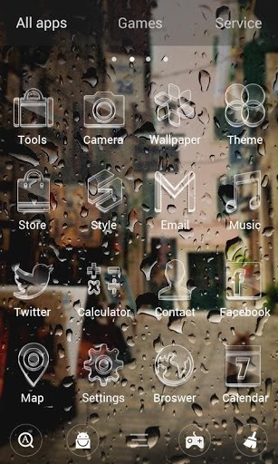 Drops Go Launcher Android Theme Image 3
