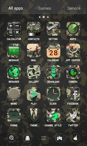 Army Go Launcher Android Theme Image 3