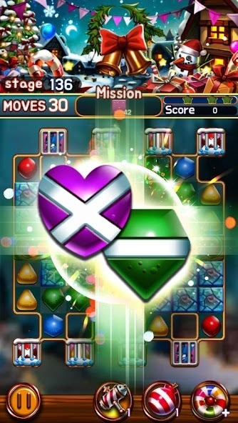 Jewel Snow Puzzle Android Game Image 2