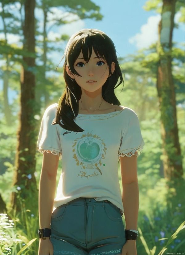 Cute Anime Girl Mobile Phone Wallpaper Image 1