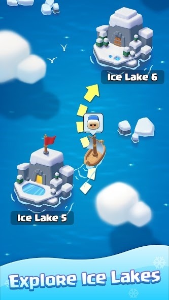 Ice Fishing: Idle Merge &amp; Mine Android Game Image 2
