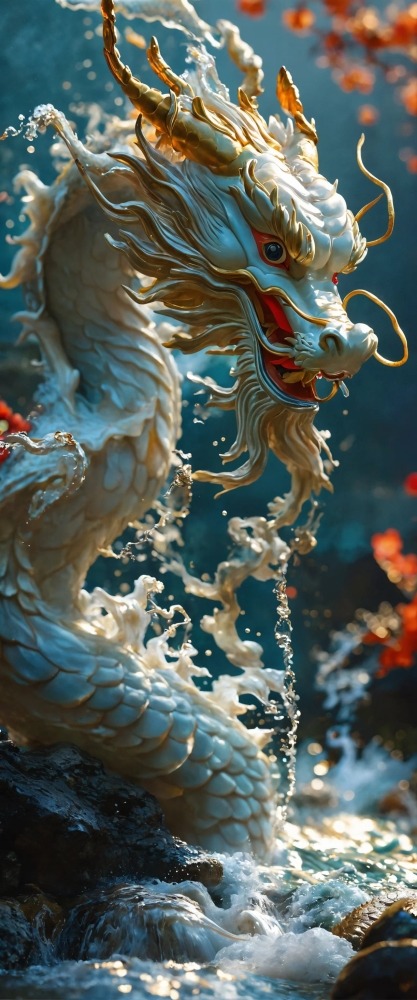 Chinese Dragon Mobile Phone Wallpaper Image 1