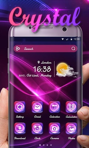 Crystal Go Launcher Android Theme Image 1